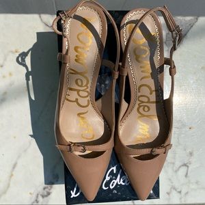 Sam Edelman Denia Rosa Nude Patent Slingback sz 7(sold)